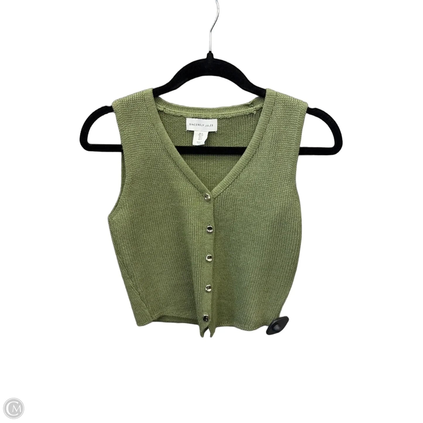 Vest Sweater By Sincerely Jules In Green, Size: S