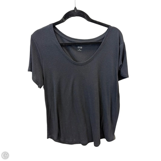 Top Short Sleeve Basic By Ana In Black, Size: Xl