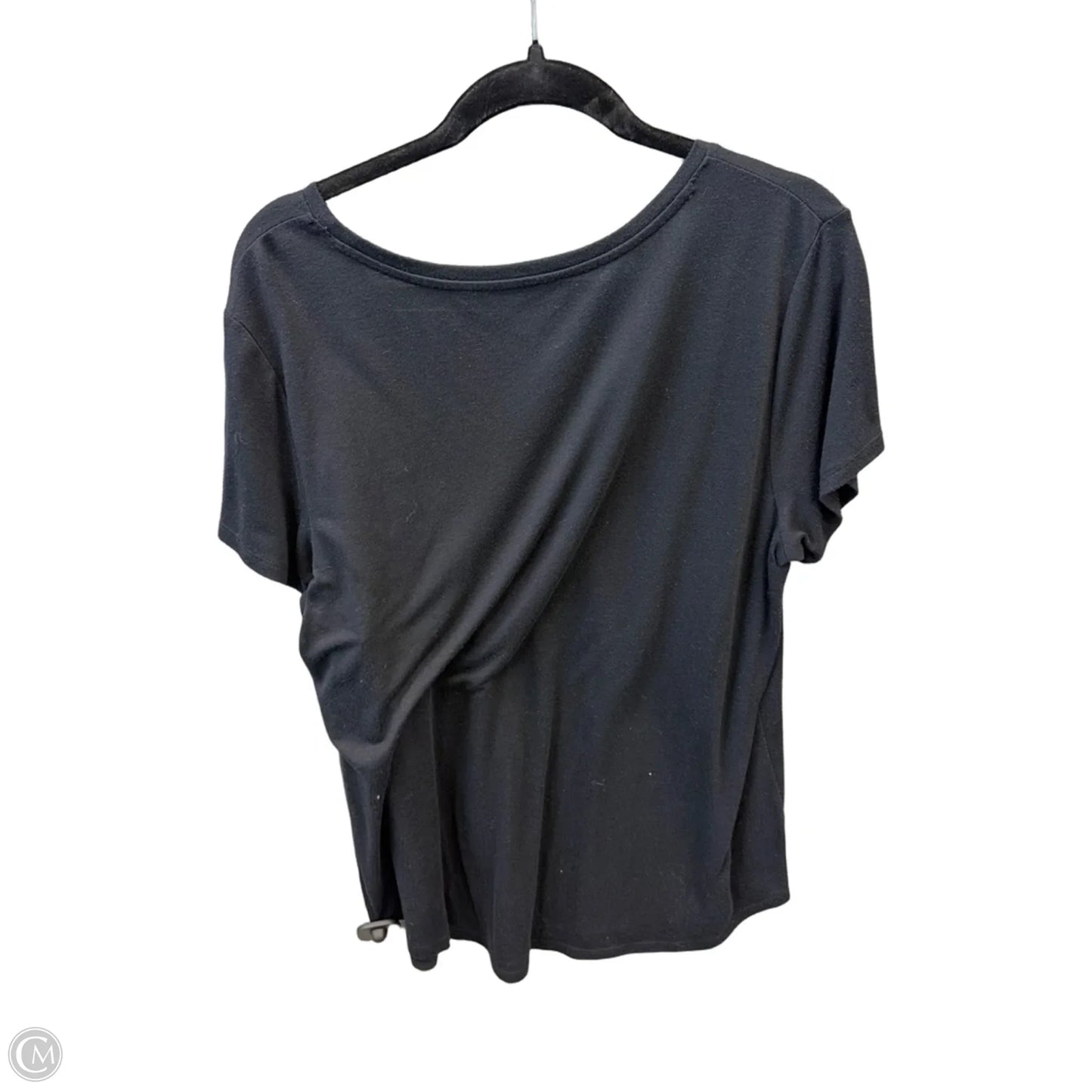 Top Short Sleeve Basic By Ana In Black, Size: Xl