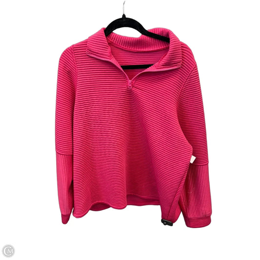 Sweatshirt Collar By Clothes Mentor In Pink, Size: Xl