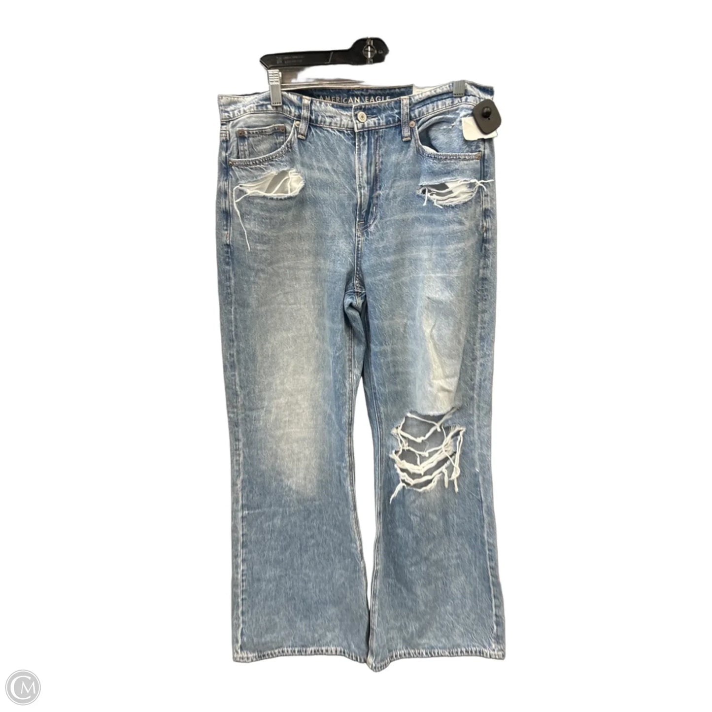 Jeans Flared By American Eagle In Blue Denim, Size: 10