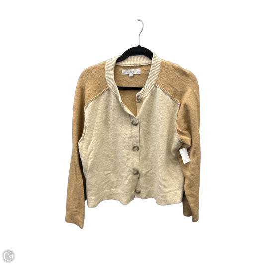 Sweater Cardigan By Loft In Brown, Size: M