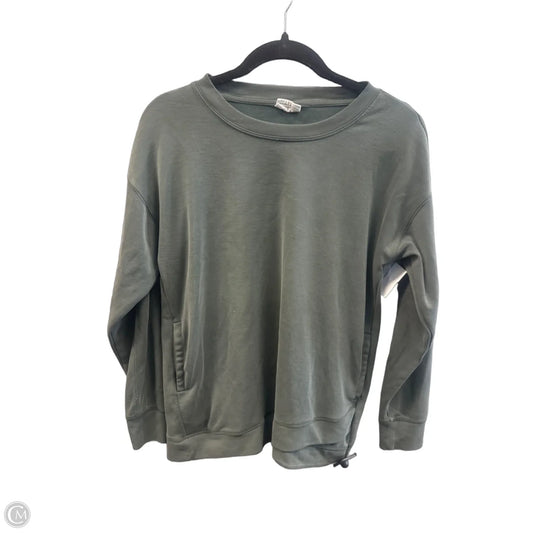 Athletic Top Long Sleeve Crewneck By Sage In Gold, Size: S