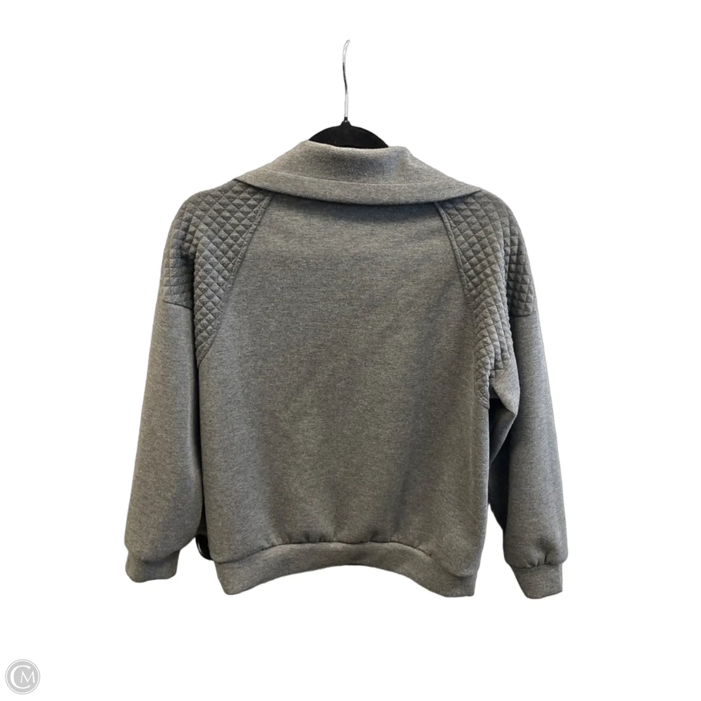 Sweatshirt Collar By Clothes Mentor In Grey, Size: M