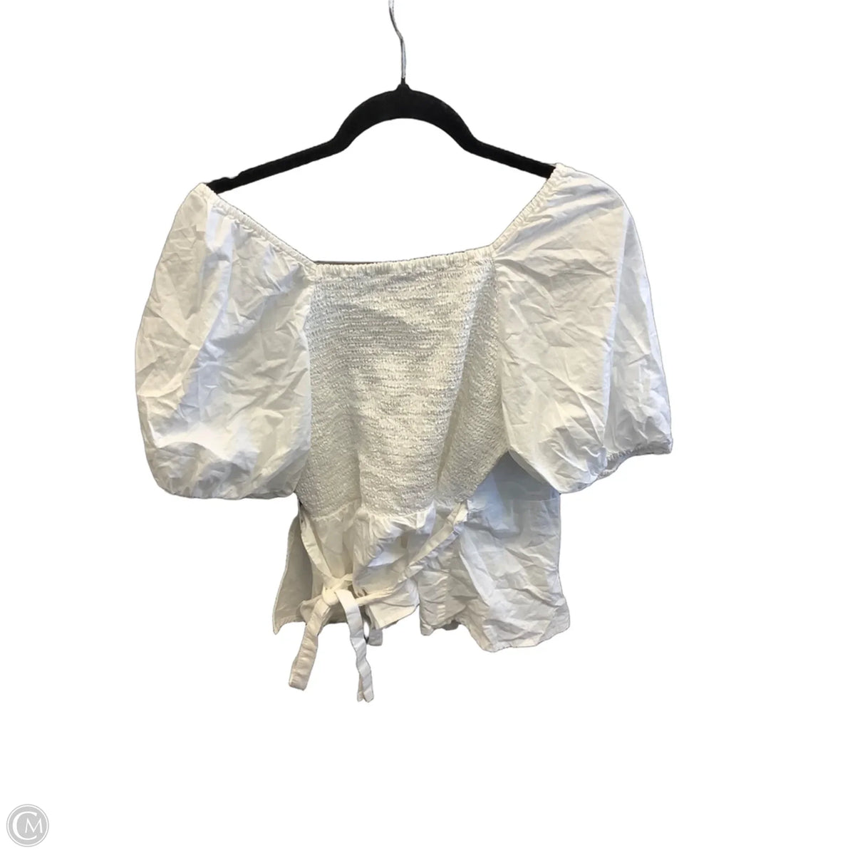 Top Short Sleeve By Old Navy In White, Size: L