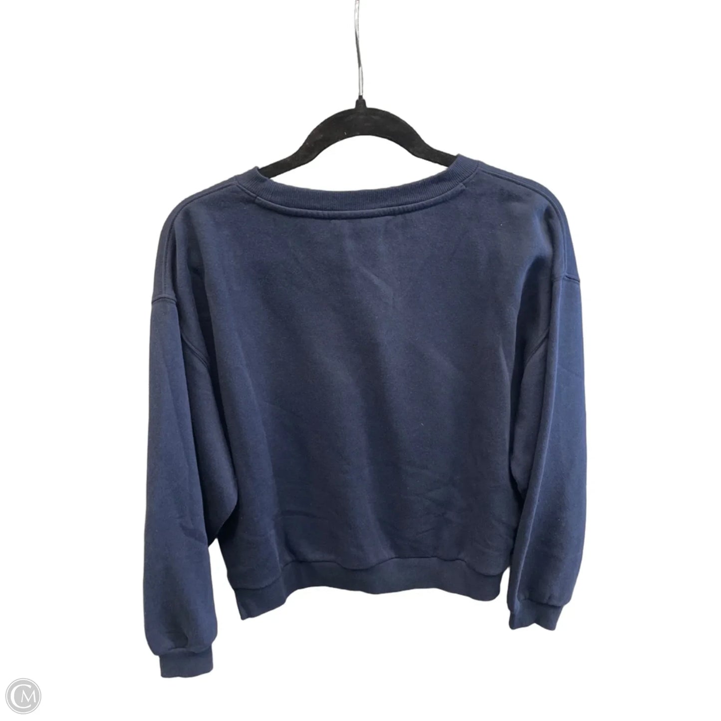 Sweatshirt Crewneck By Loft In Navy, Size: M