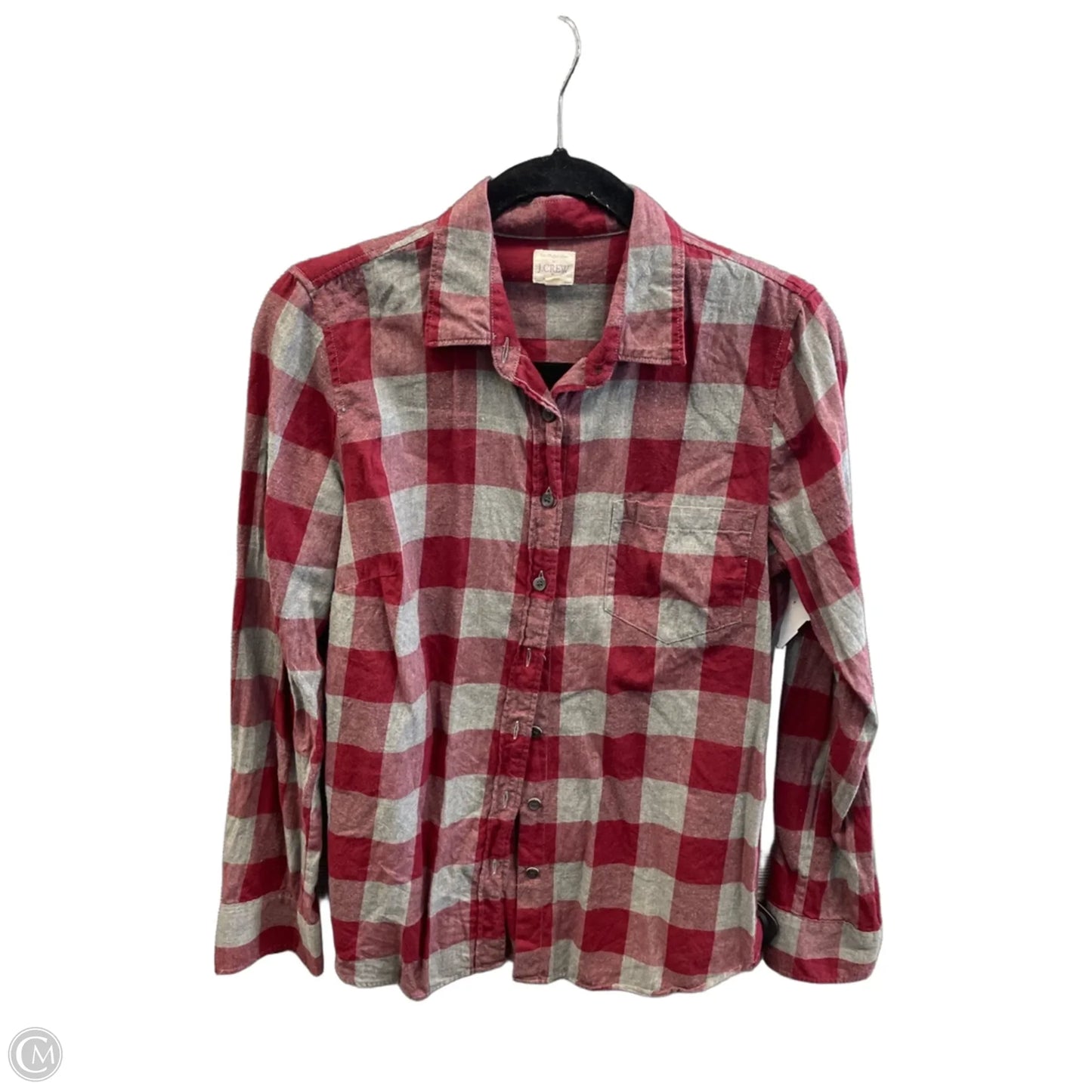 Top Long Sleeve By J. Crew In Red, Size: S