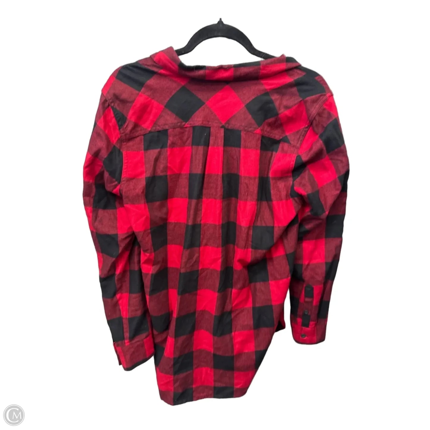 Top Long Sleeve By Eddie Bauer In Red, Size: M