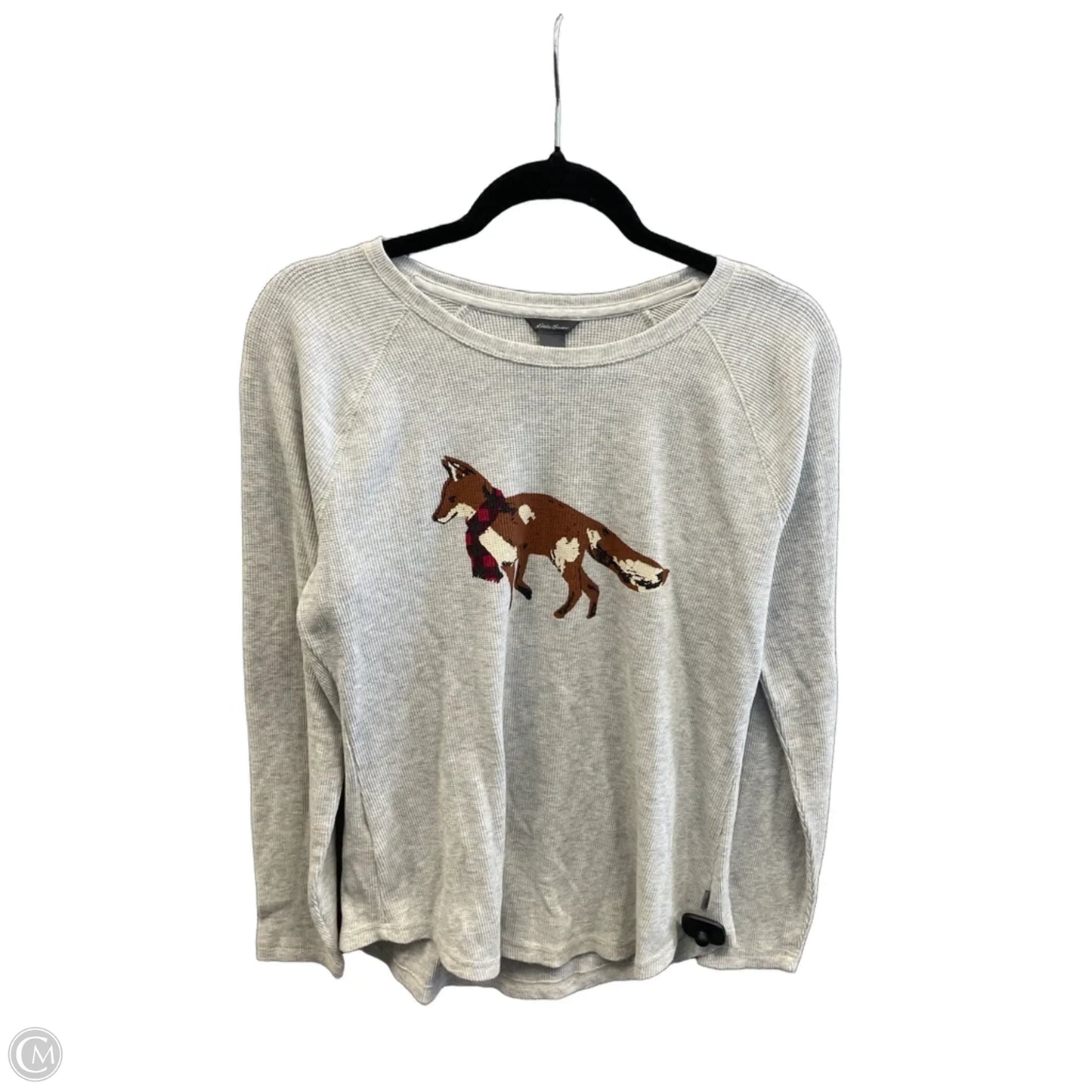 Top Long Sleeve By Eddie Bauer In Grey, Size: M