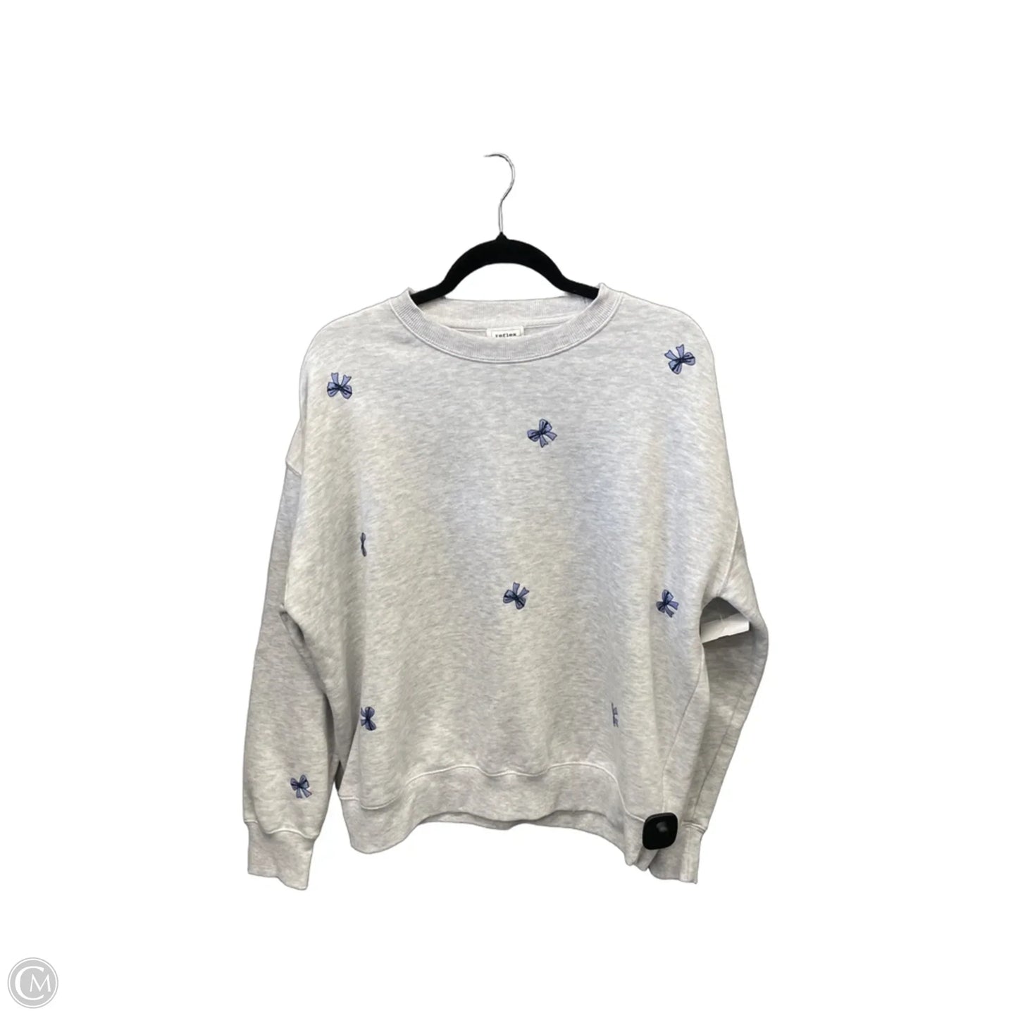 Sweatshirt Crewneck By Reflex In Grey, Size: L