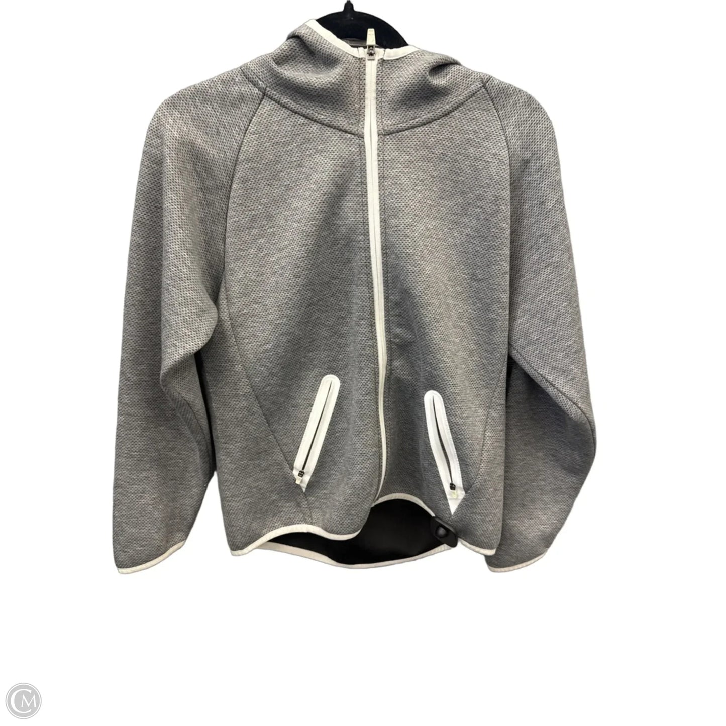 Athletic Jacket By Zyia In Grey, Size: M