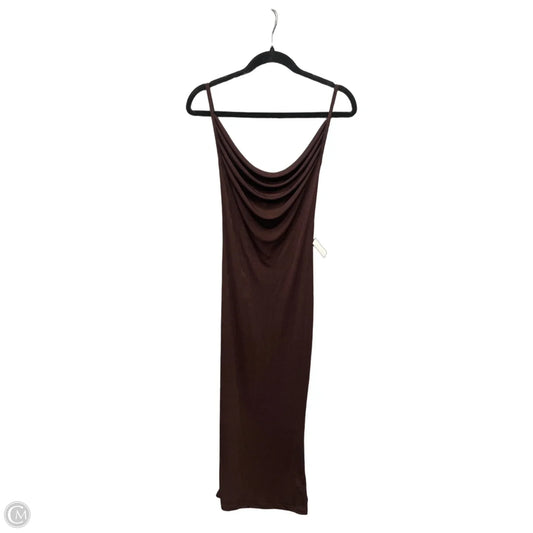 Dress Casual Maxi By Shein In Brown, Size: M