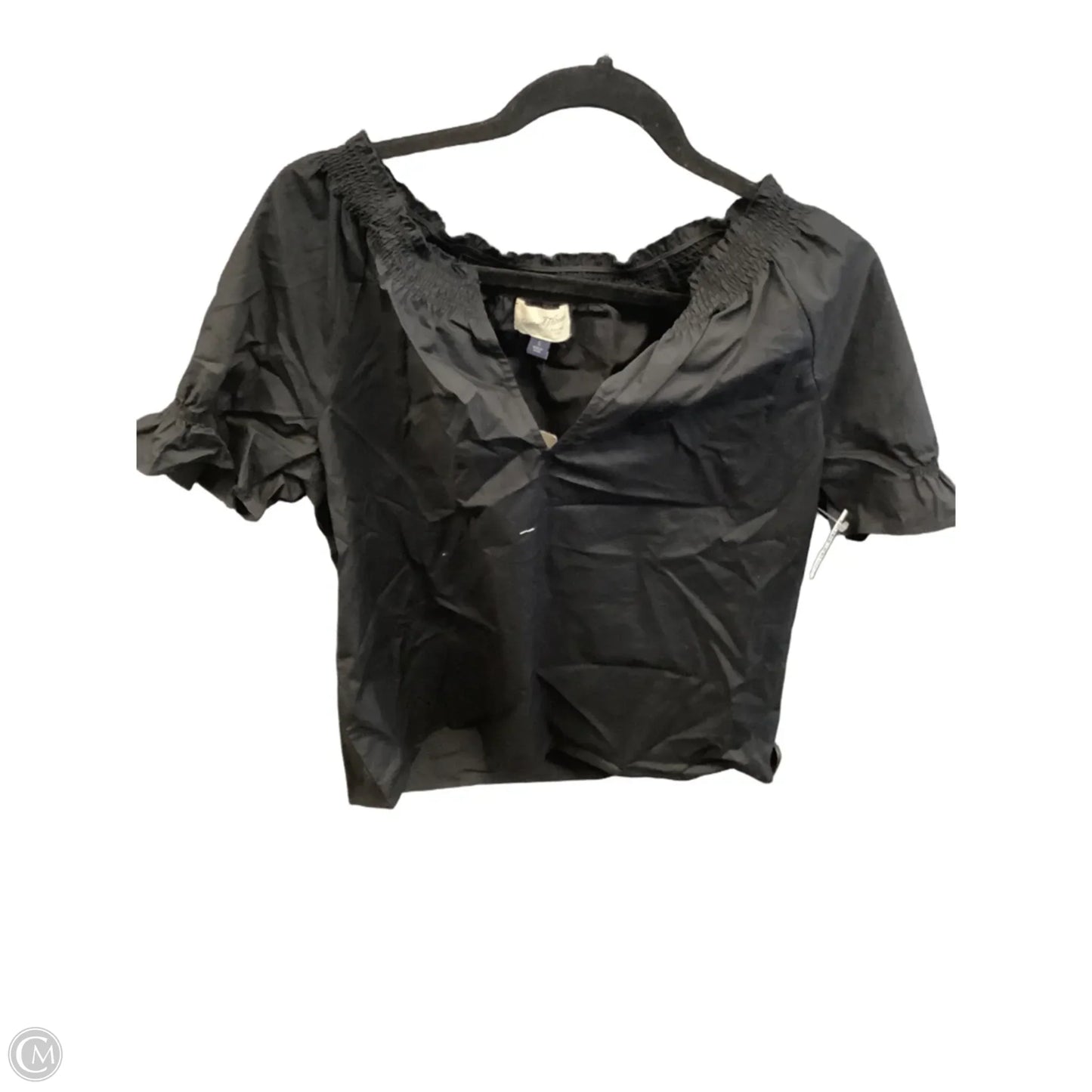 Top Short Sleeve By Universal Thread In Black, Size: S