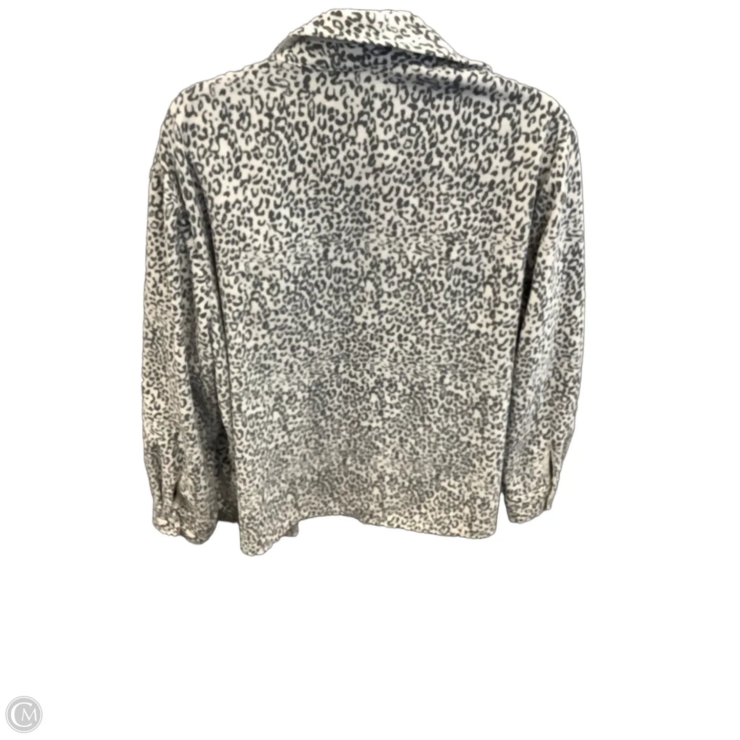 Jacket Shirt By Lee In Animal Print, Size: 3x