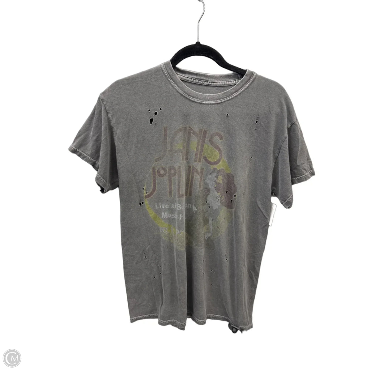 Top Short Sleeve By Clothes Mentor In Grey, Size: S