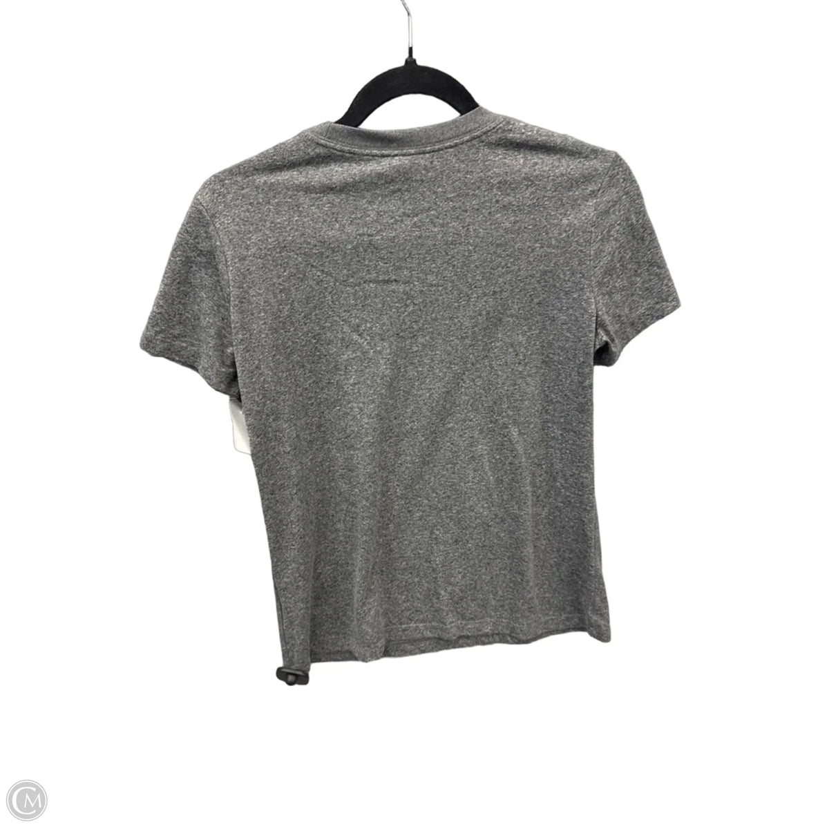 Athletic Top Short Sleeve By Nike In Grey, Size: S