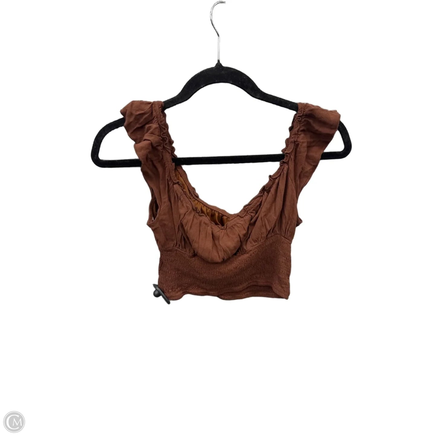 Top Short Sleeve By La Hearts In Brown, Size: S
