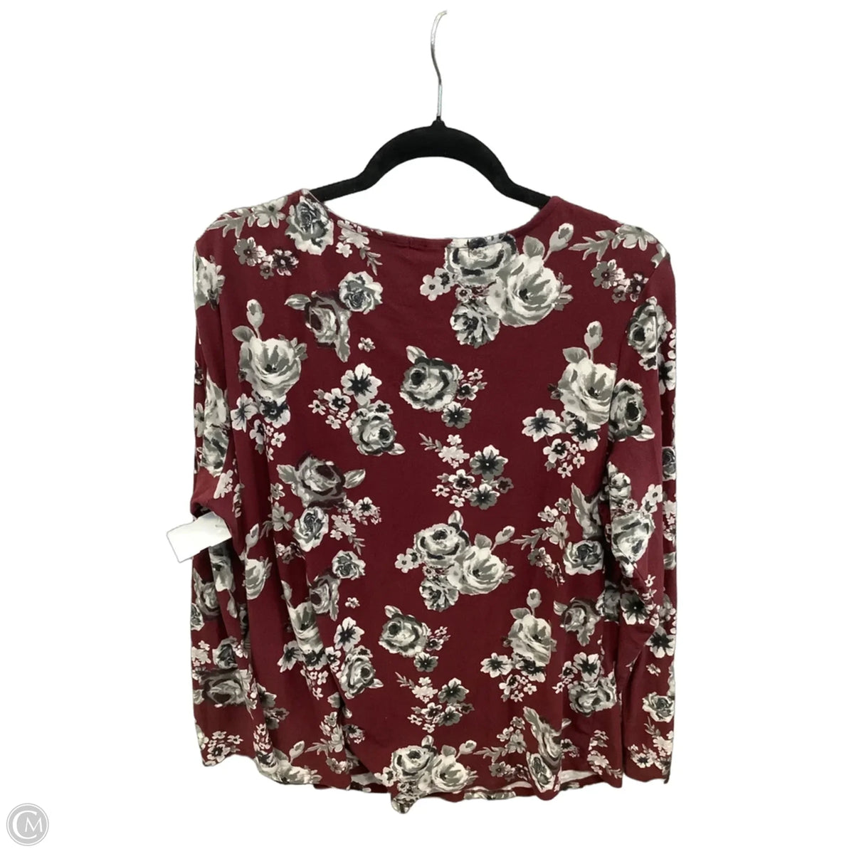 Top Long Sleeve By Derek Heart In Red, Size: 2x