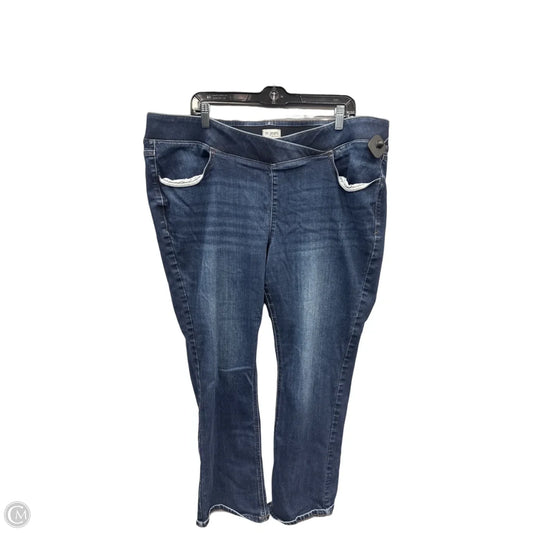 Jeans Skinny By Maurices In Blue Denim, Size: 22