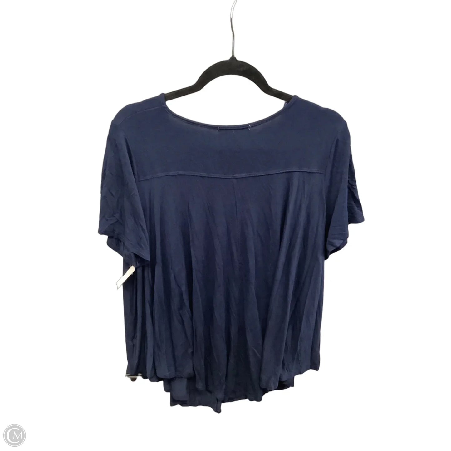 Top Short Sleeve By Green Envelope In Navy, Size: 3x