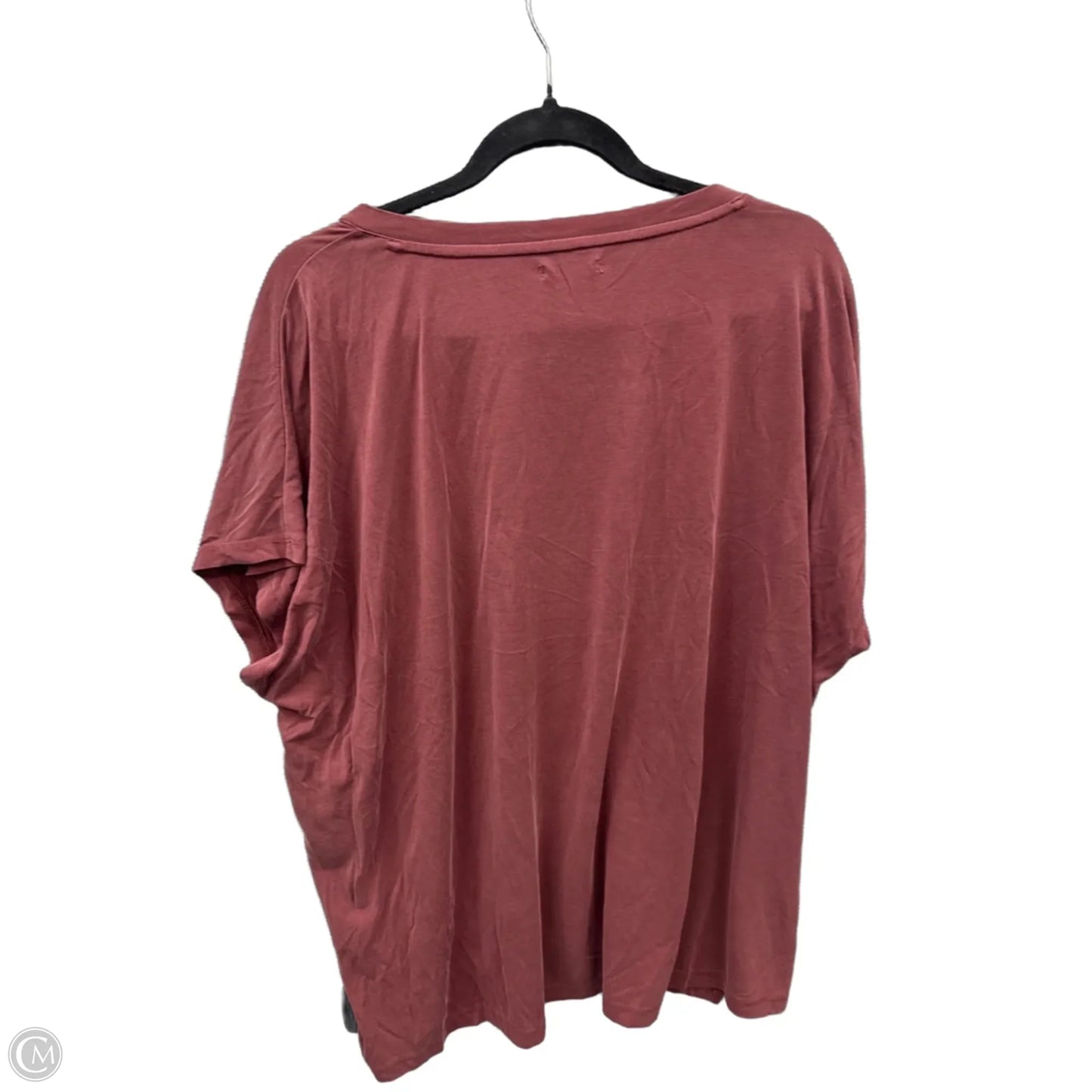 Top Short Sleeve By Edgely In Red, Size: 2x
