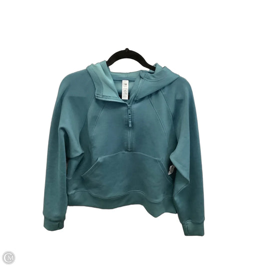 Athletic Top Long Sleeve Hoodie By Clothes Mentor In Blue, Size: M