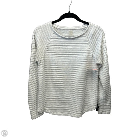 Top Long Sleeve By St Johns Bay In Grey, Size: M