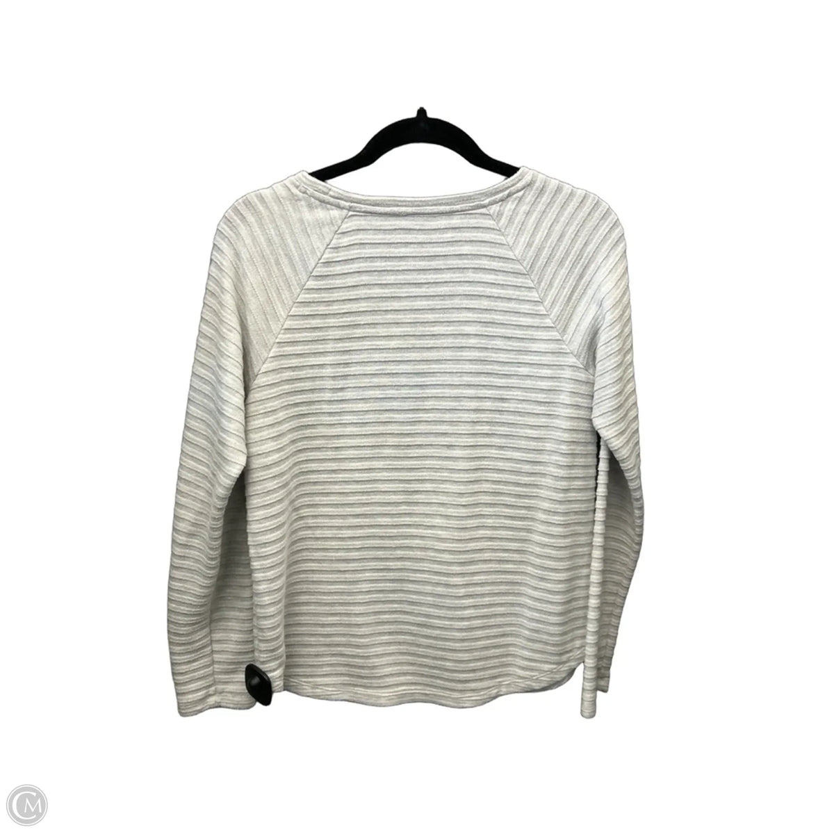 Top Long Sleeve By St Johns Bay In Grey, Size: M