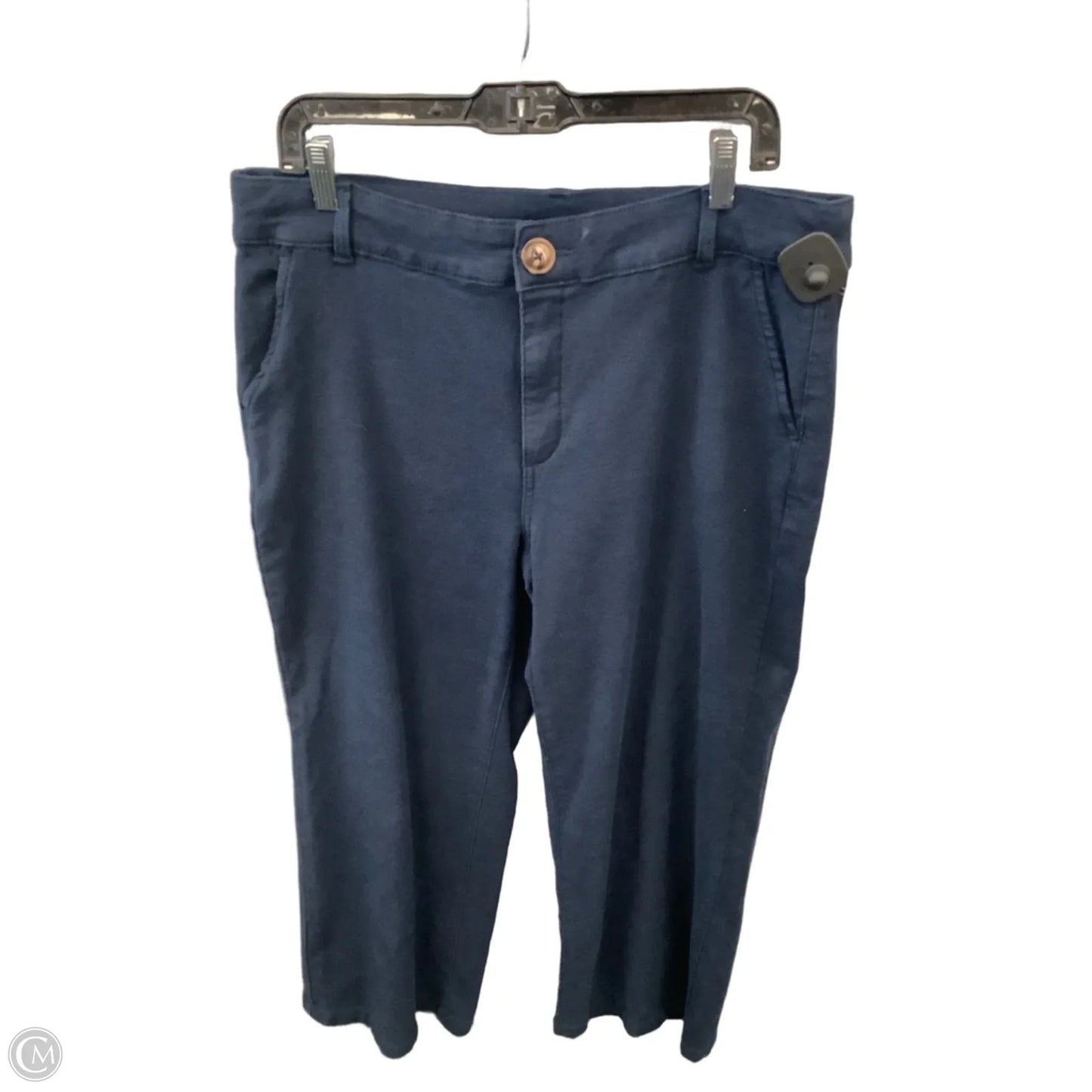 Pants Wide Leg By Style And Company In Navy, Size: 16