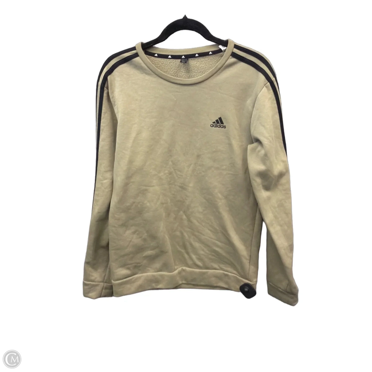 Athletic Sweatshirt Crewneck By Adidas In Green, Size: M