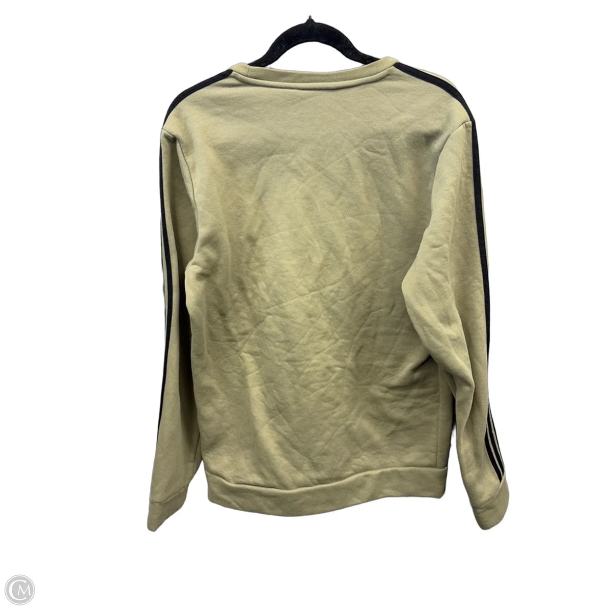 Athletic Sweatshirt Crewneck By Adidas In Green, Size: M