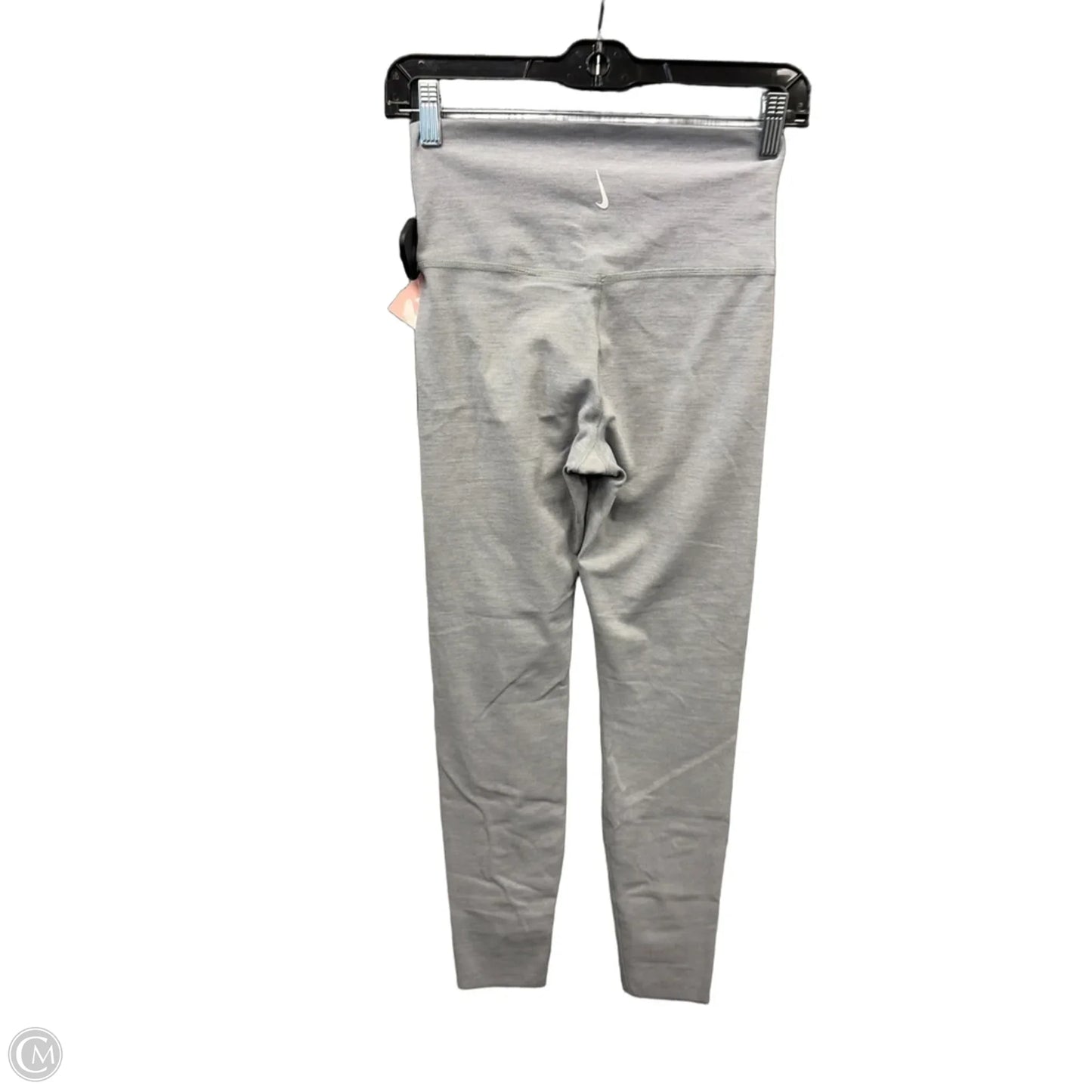 Athletic Leggings By Nike In Grey, Size: Sp