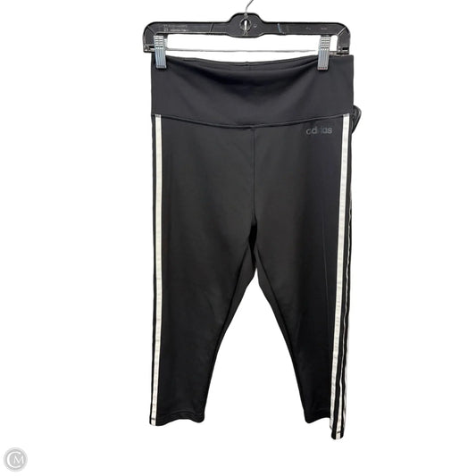 Athletic Leggings Capris By Adidas In Black, Size: M