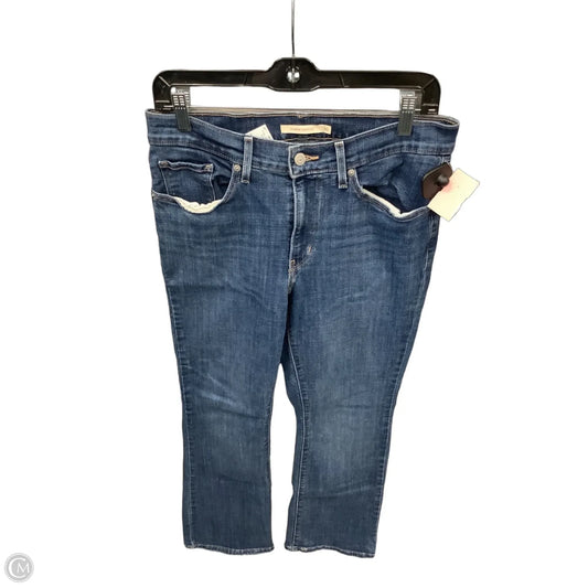 Jeans Boot Cut By Levis In Blue Denim, Size: 10
