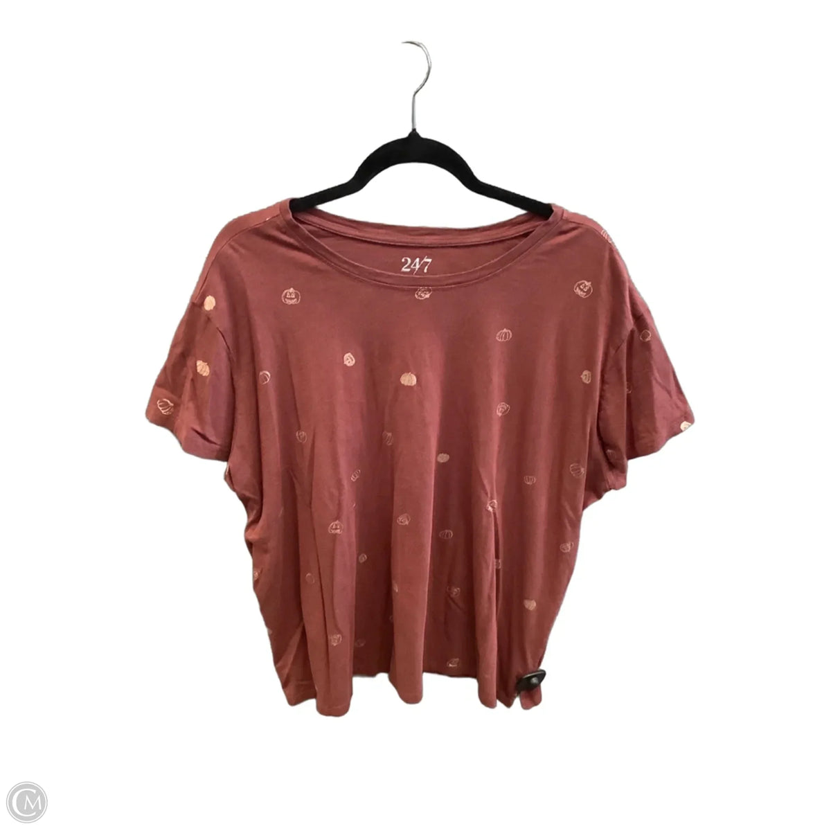 Top Short Sleeve Basic By Maurices In Red, Size: 2x