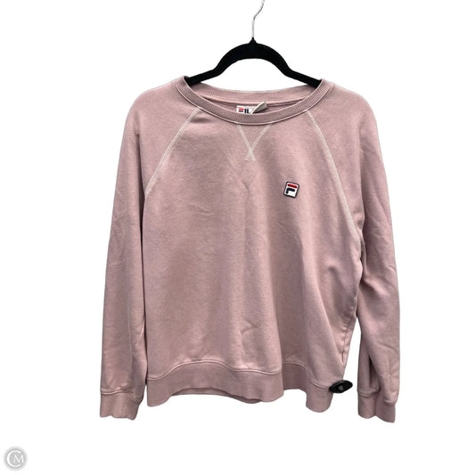 Sweatshirt Crewneck By Fila In Purple, Size: Xl
