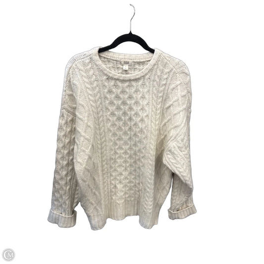 Sweater By Ana In White, Size: S