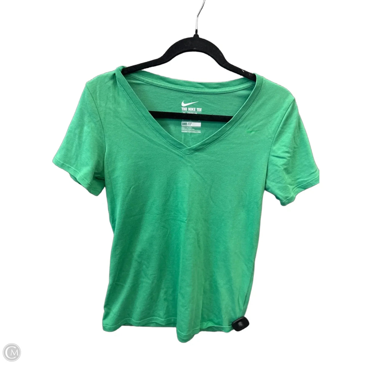 Top Short Sleeve Basic By Nike Apparel In Green, Size: S