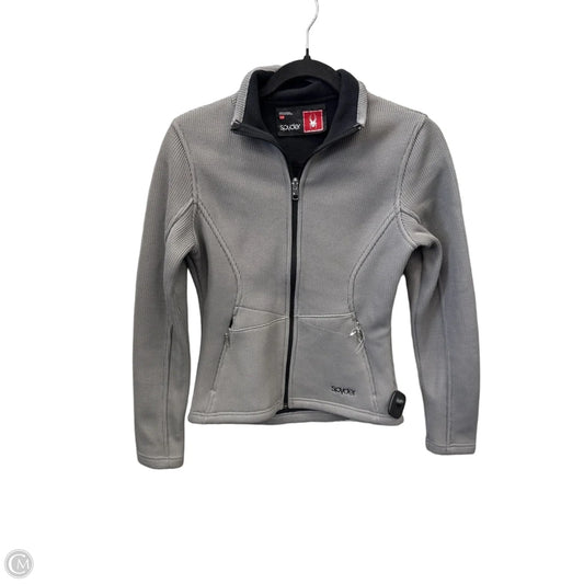 Athletic Jacket By Spyder In Grey, Size: Xs