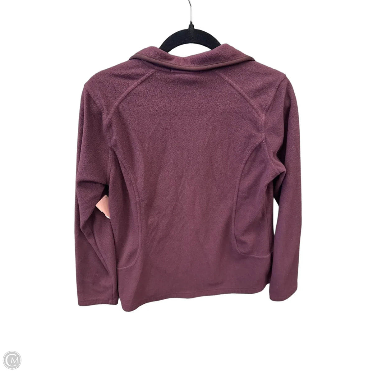 Sweatshirt Collar By Lands End In Maroon, Size: S
