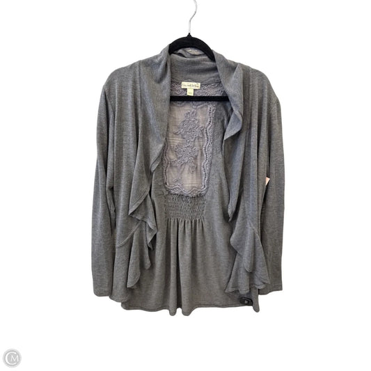 Cardigan By Live And Let Live In Grey, Size: Xl