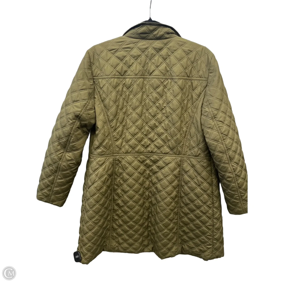 Jacket Puffer & Quilted By Talbots In Green, Size: L