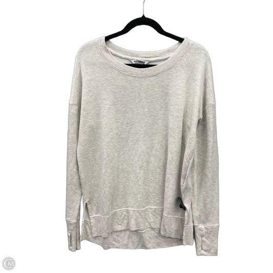 Athletic Sweatshirt Crewneck By Athleta In White, Size: M
