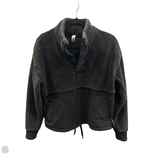 Athletic Top Long Sleeve Collar By All In Motion In Black, Size: M