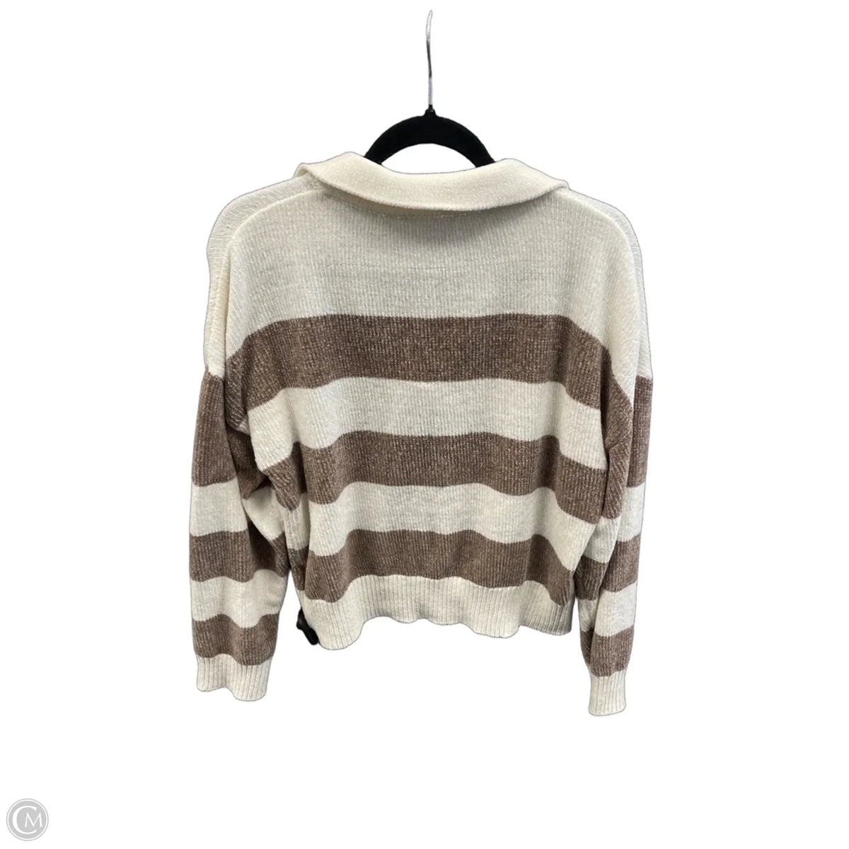 Sweater By Clothes Mentor In Striped Pattern, Size: L