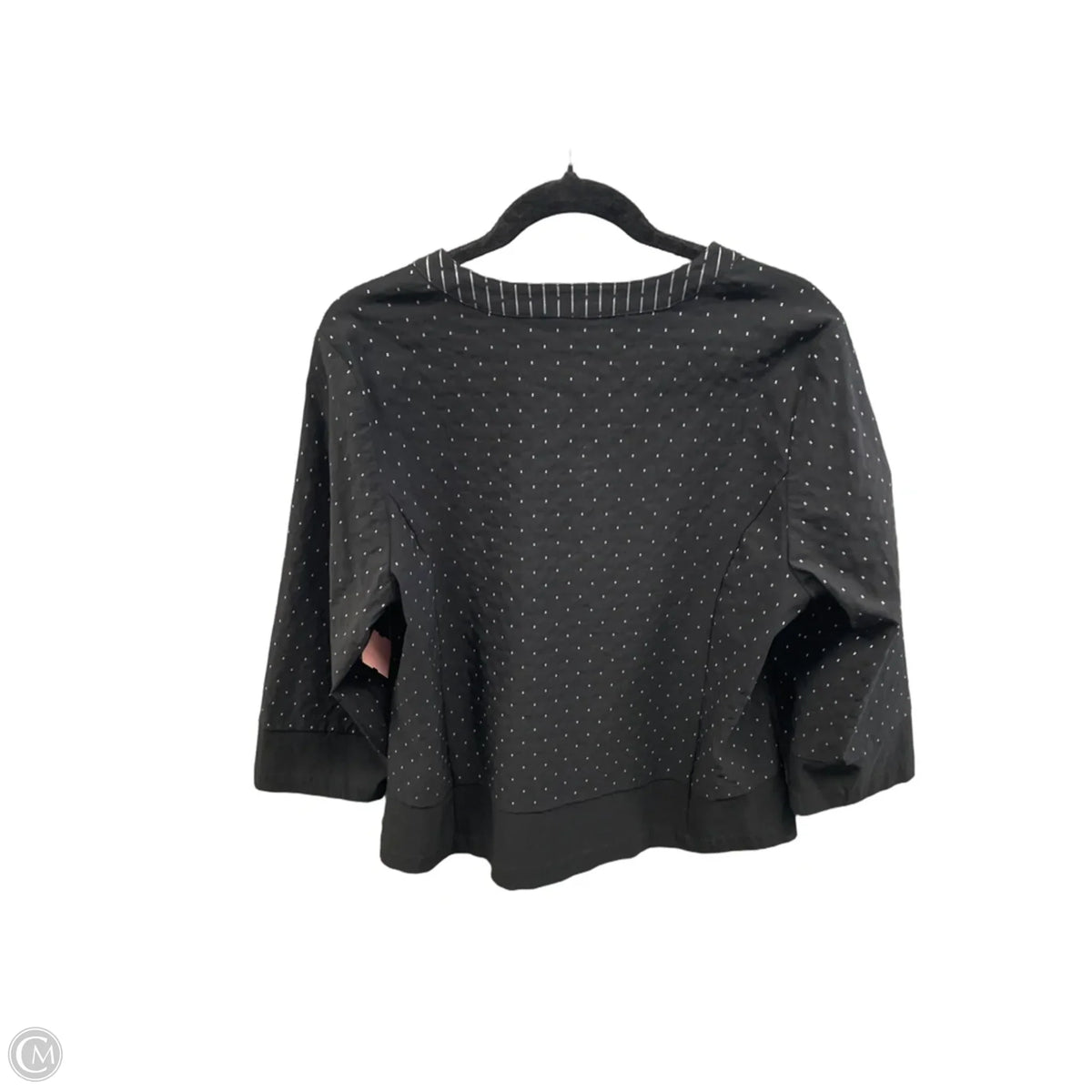 Jacket Shirt By Chicos In Black, Size: L