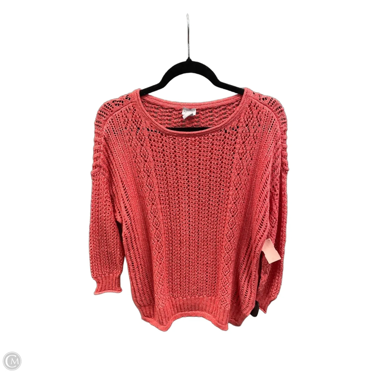 Sweater By Chicos In Pink, Size: Lp