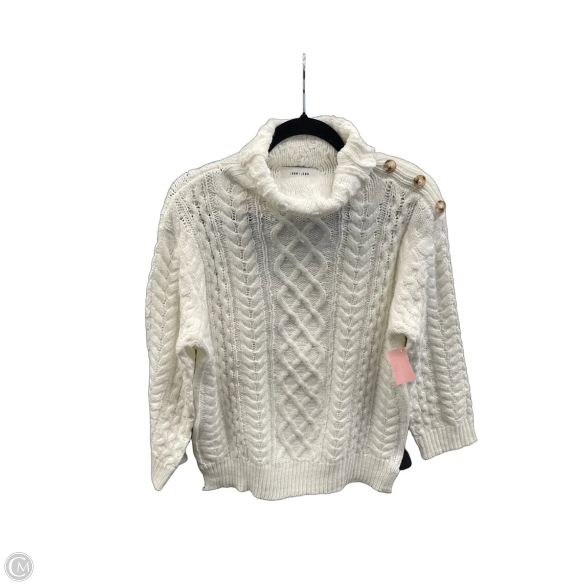 Sweater By John + Jenn In White, Size: L