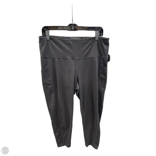 Athletic Leggings By Ideology In Grey, Size: Xl