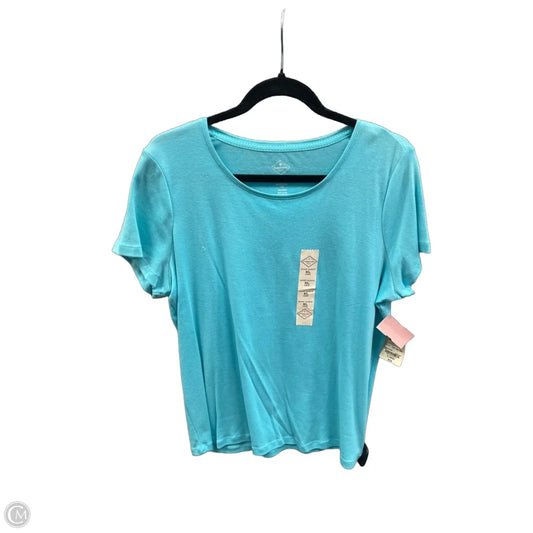 Top Short Sleeve Basic By St Johns Bay In Blue, Size: Xl